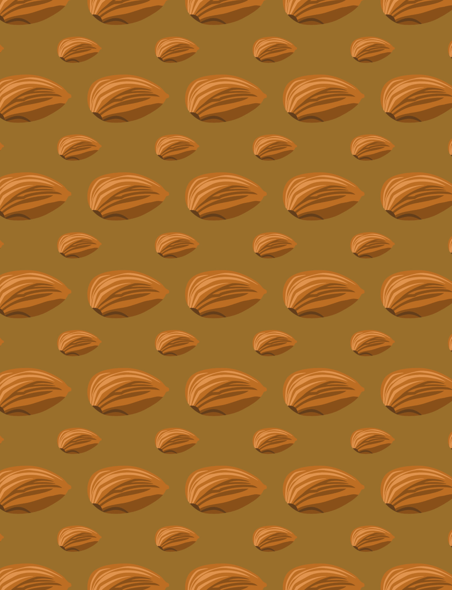 Almond pattern repeat
