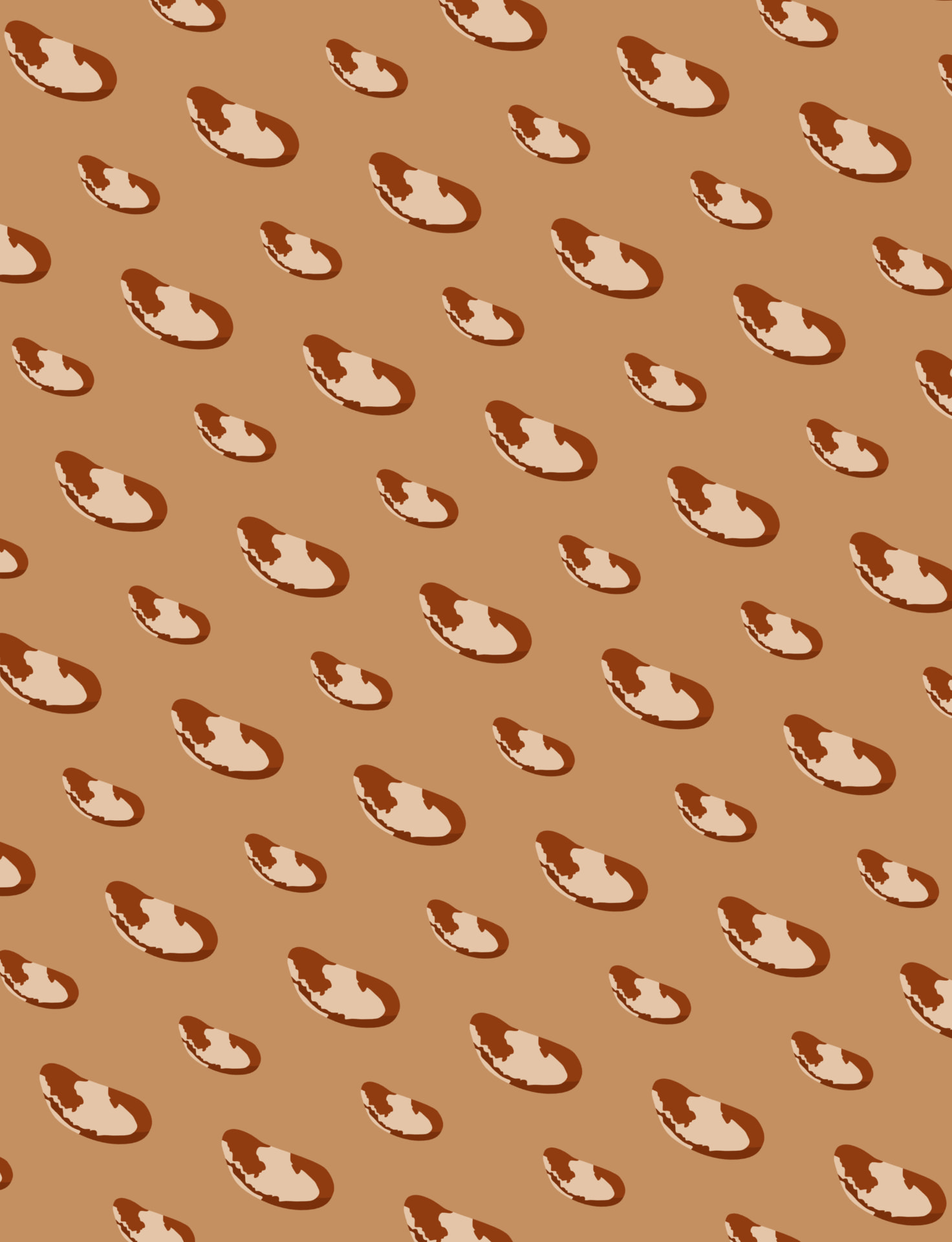 Brazil nut pattern repeat