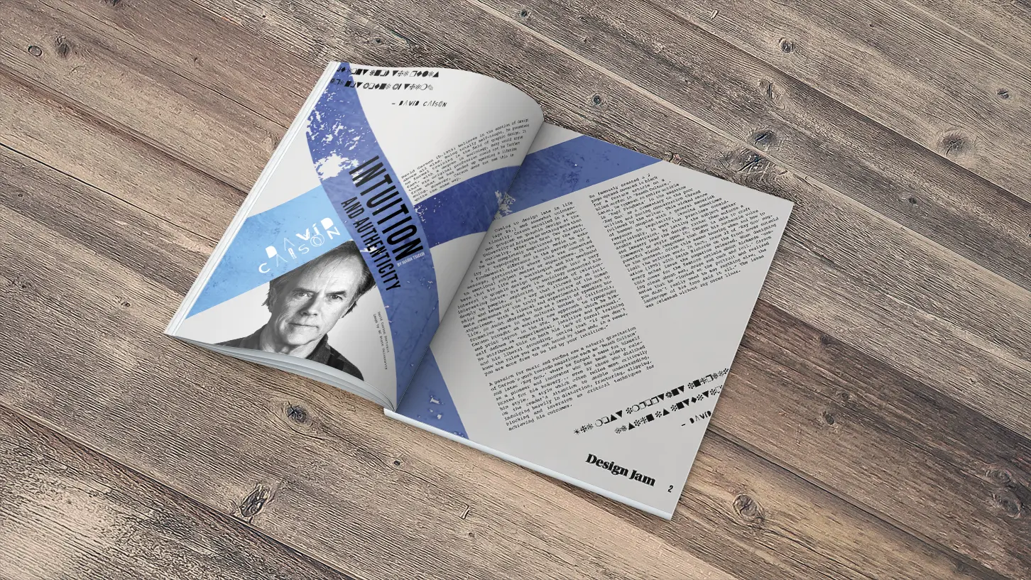 Magazine Article, David Carson