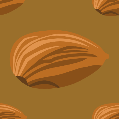 Almond pattern tile