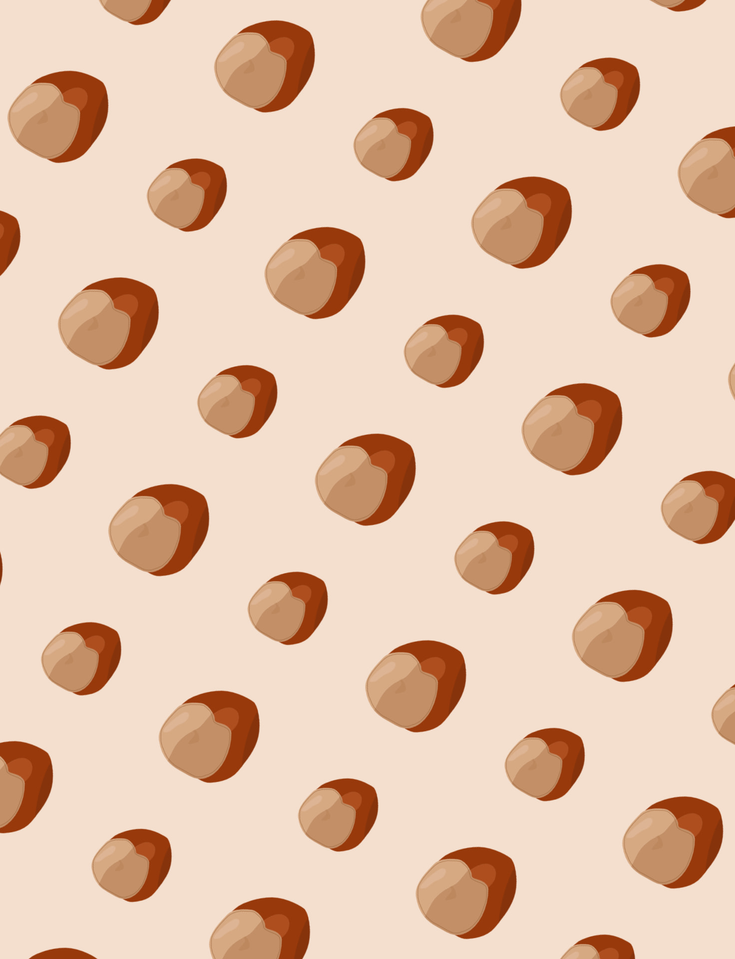 Hazelnut pattern repeat